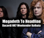 Megadeth To Headline Bacardi NH7 Weekender Kolkata, 2014